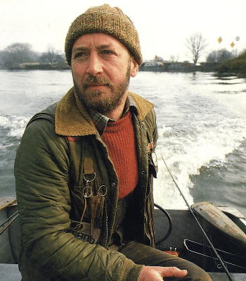 Angler John Watson beim Winterangeln am Wensum