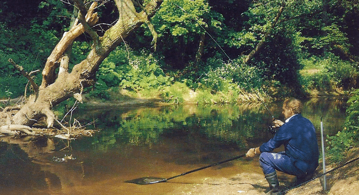 Im Sommer an kleinen Flüssen