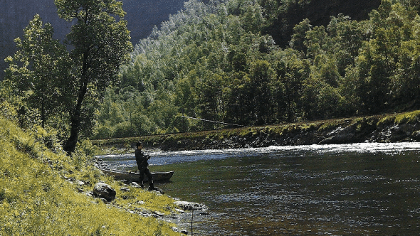 Lachs Angeln in Norwegen, Arthur Oglesby und der Riesenlachs 