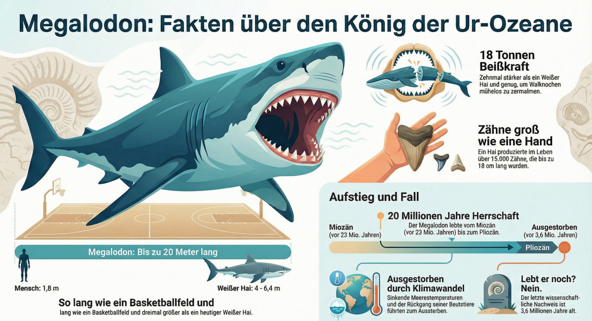 Megalodon Hai - Die 15 wichtigsten Fakten über den Riesenhai Megalodon Hai - Die 15 wichtigsten Fakten über den Riesenhai