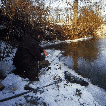 Angeln an einem kleinen schnellen Winterfluss, John Bailey berichtet